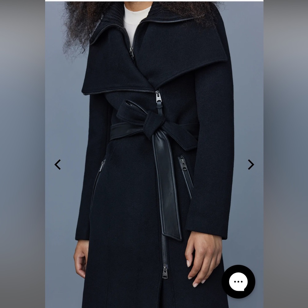 Mackage Nori coat - black wool